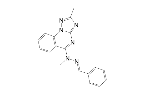 benzaldehyde, methyl (2-methyl-s-triazolo[1,5-a]quinazolin-5-yl)hydrazone