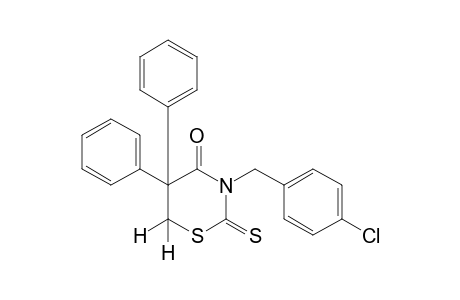 3-(p-chlorobenzyl)dihydro-5,5-diphenyl-2-thio-2H-1,3-thiazine-2,4(3H) dione