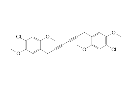 1-Chloranyl-4-[6-(4-chloranyl-2,5-dimethoxy-phenyl)hexa-2,4-diynyl]-2,5-dimethoxy-benzene