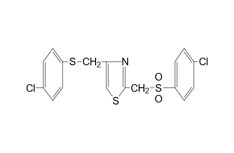 2-{[(p-chlorophenyl)sulfonyl]methyl}-4-{[(p-chlorophenyl)thio]methyl}thizole