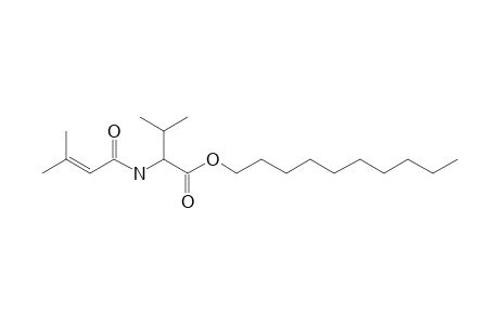 L-Valine, N-(3-methylbut-2-enoyl)-, decyl ester