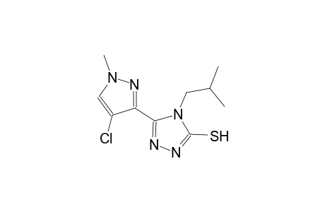 5-(4-chloro-1-methyl-1H-pyrazol-3-yl)-4-isobutyl-4H-1,2,4-triazole-3-thiol