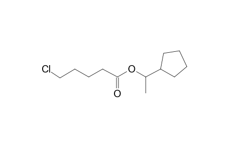 5-Chloropentanoic acid, 1-(cyclopentyl)ethyl ester