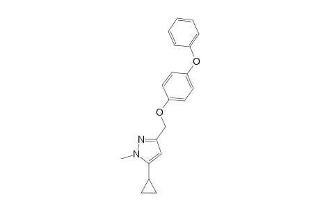 1H-Pyrazole, 5-cyclopropyl-1-methyl-3-[(4-phenoxyphenoxy)methyl]-