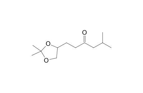 1-(2,2-Dimethyl-1,3-dioxolan-4-yl)-5-methyl-3-hexanone