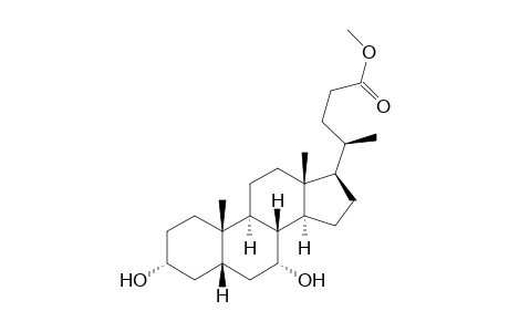 5β-cholanic acid-3α,7α-diol methyl ester