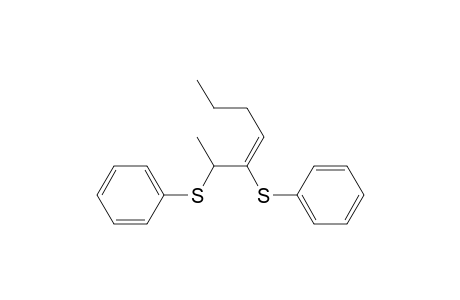 2,3-bisphenylthio-hept-3-ene