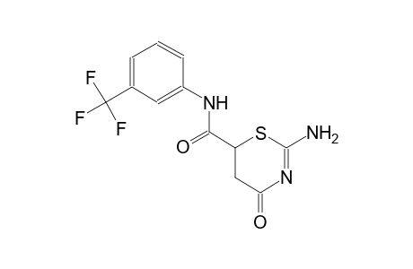 2-amino-4-oxo-N-[3-(trifluoromethyl)phenyl]-5,6-dihydro-4H-1,3-thiazine-6-carboxamide