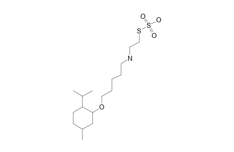 Thiosulfuric acid S-2-[[5-[[2-isopropyl-5-methylcyclohexyl]oxy]pentyl]amino]ethyl ester