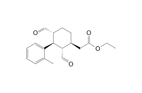 Ethyl[(1S,2S,3S,4R)-2,4-Diformyl-3-(2-methylphenyl)cyclohexyl]acetate