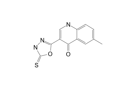 3-(4,5-Dihydro-5-thioxo-1,3,4-oxadiazol-2-yl)-6-methylquinolin-4(1H)-one