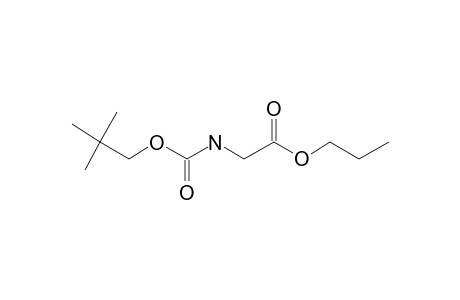 Glycine, N-neopentyloxycarbonyl-, propyl ester