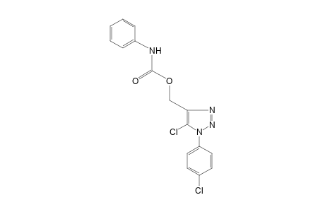 5-chloro-1-(p-chlorophenyl)-1H-1,2,3-triazole-4-methanol, carbanilate (ester)