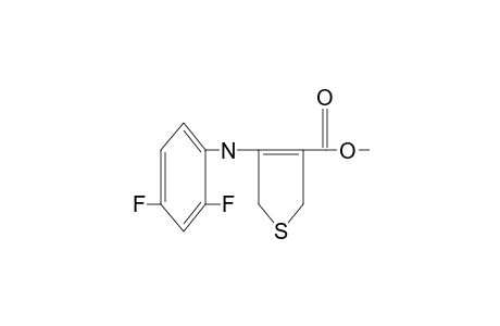 4-(2,4-difluoroanilino)-2,5-dihydro-3-thiophenecarboxylic acid, methyl ester