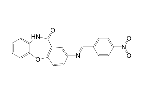 2-([(E)-(4-Nitrophenyl)methylidene]amino)dibenzo[b,f][1,4]oxazepin-11(10H)-one