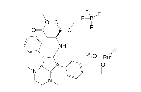 Tricarbonylruthenium-[(S)-N-(1,4-dimethyl-5,7-diphenyl-1,2,3,4-tetrahydro-6H-cyclopenta[b]pyrazin-6-ylidene)-1,4-dimethoxy-1,4-dioxobutan-2-aminium] tetrafluoroborate