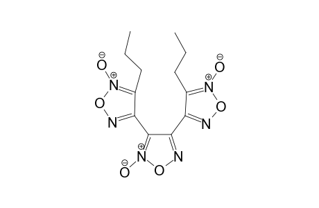 2-Oxidanidyl-3,4-bis(5-oxidanidyl-4-propyl-1,2,5-oxadiazol-5-ium-3-yl)-1,2,5-oxadiazol-2-ium