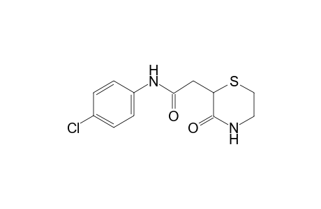 N-(4-chlorophenyl)-2-(3-oxo-2-thiomorpholinyl)acetamide