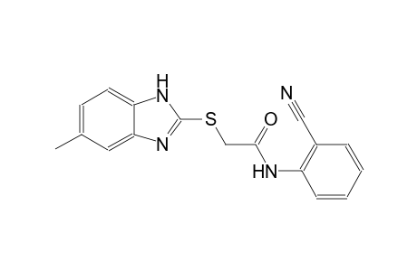 N-(2-cyanophenyl)-2-[(5-methyl-1H-benzimidazol-2-yl)sulfanyl]acetamide