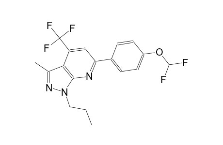 1H-pyrazolo[3,4-b]pyridine, 6-[4-(difluoromethoxy)phenyl]-3-methyl-1-propyl-4-(trifluoromethyl)-