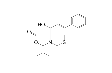 3-tert-Butyl-7a-[(2E)-1-hydroxy-3-phenyl-2-propenyl]dihydro-1H-[1,3]thiazolo[3,4-c][1,3]oxazol-1-one