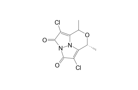 6-Oxa-2a,7b-diazacyclopent[cd]indene-2,3(5H,7H)-dione, 1,4-dichloro-5,7-dimethyl-, cis-