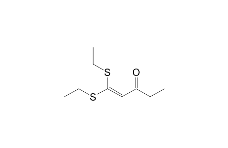 2,2-Bis(ethylthio)-1-(ethylcarbonyl)ethene