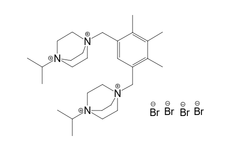 4,6-bis(N'-isopropyl-dabco-N-methyl)-1,2,3-trimethylbenzene tetrabromide