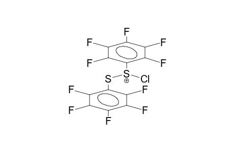 CHLORO(PENTAFLUOROPHENYLTHIO)PENTAFLUOROPHENYLSULPHENYL CATION