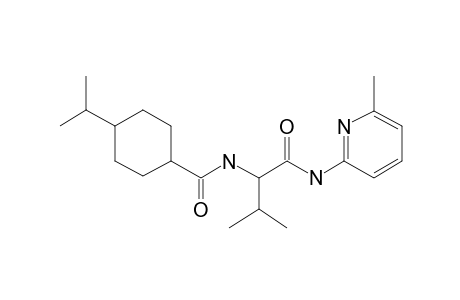 Cyclohexanecarboxamide, 4-(1-methylethyl)-N-[2-methyl-1-[[(6-methyl-2-pyridinyl)amino]carbonyl]propyl]-