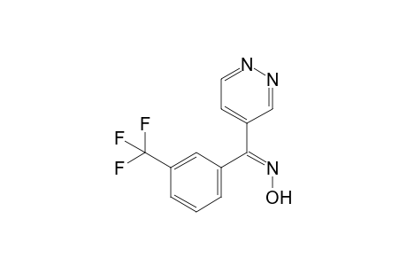 E-4-Pyridazinyl(3-trifluoromethylphenyl)methanone oxime
