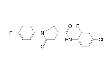 Pyrrolidine-3-carboxamide, N-(4-chloro-2-fluorophenyl)-1-(4-fluorophenyl)-5-oxo-