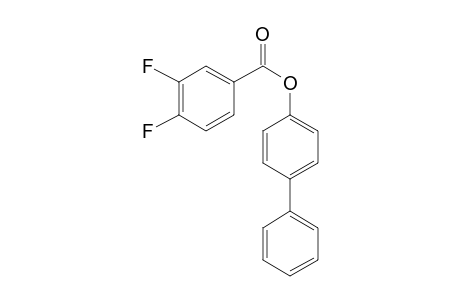 3,4-Difluorobenzoic acid, 4-biphenyl ester