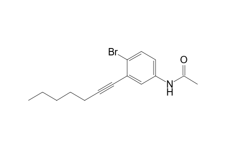 Acetamide, N-[4-bromo-3-(1-heptynyl)phenyl]-