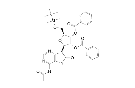 6-N-ACETYL-2',3'-DI-O-BENZOYL-5'-O-TERT.-BUTYLDIMETHYLSILYL-8-OXOADENOSINE