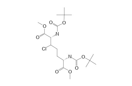 (2S,6R)-2,6-BIS-[(TERT.-BUTOXY)-CARBONYLAMINO]-3-CHLOROHEPTANDIOIC-ACID-DIMETHYLESTER