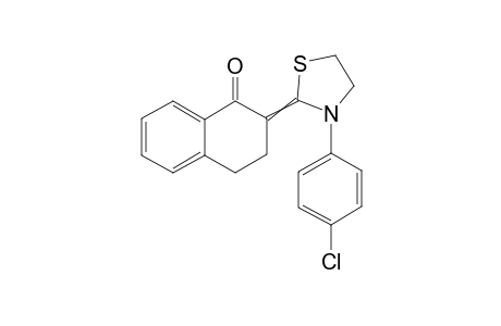 2-(3-(4-chlorophenyl)thiazolidin-2-ylidene)-3,4-dihydronaphthalen-1(2H)-one