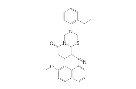 2H,6H-pyrido[2,1-b][1,3,5]thiadiazine-9-carbonitrile, 3-(2-ethylphenyl)-3,4,7,8-tetrahydro-8-(2-methoxy-1-naphthalenyl)-6-oxo-