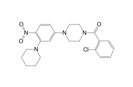 (2-chlorophenyl)-[4-(4-nitro-3-piperidino-phenyl)piperazino]methanone