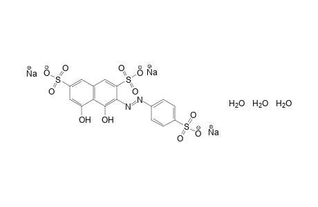 4,5-dihydroxy-3-[(p-sulfophenyl)azo]-2,7-naphthalenedisulfonic acid, trisodium salt, trihydrate
