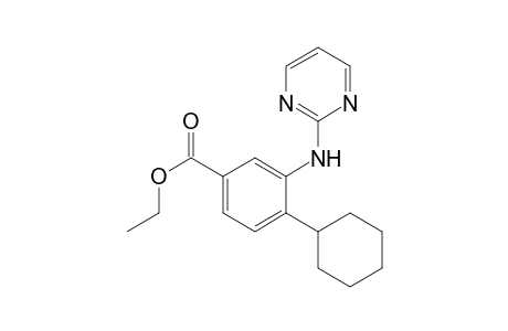 Ethyl 4-cyclohexyl-3-(pyrimidin-2-ylamino)benzoate