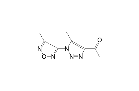 1-[5-methyl-1-(4-methyl-1,2,5-oxadiazol-3-yl)-1,2,3-triazol-4-yl]ethanone