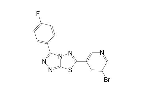 [1,2,4]triazolo[3,4-b][1,3,4]thiadiazole, 6-(5-bromo-3-pyridinyl)-3-(4-fluorophenyl)-