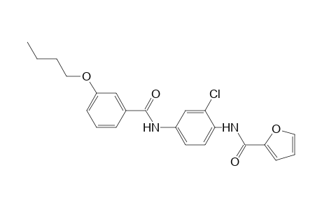 N-{4-[(3-butoxybenzoyl)amino]-2-chlorophenyl}-2-furamide