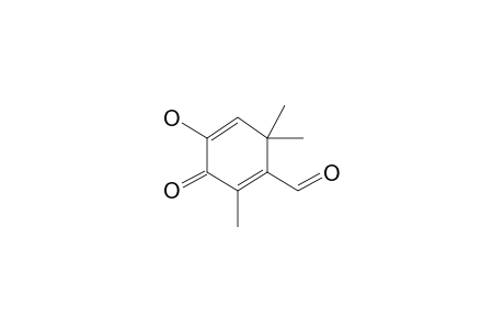 4-Hydroxy-2,6,6-trimethyl-3-oxocyclohexa-1,4-diene-1-carboxaldehyde