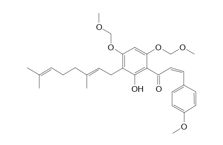 4',6'-Bis[(methoxy)methoxy]-2'-hydroxy-4-methoxy-3'-(1'-geranyl)chalcone