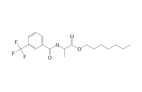 L-Alanine, N-(3-trifluoromethylbenzoyl)-, heptyl ester