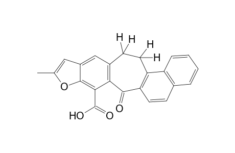 13,14-dihydro-10-methyl-7-oxo-7H-naphtho[2',1':4,5]cyclohepta[1,2-f]benzofuran-8-carboxylic acid