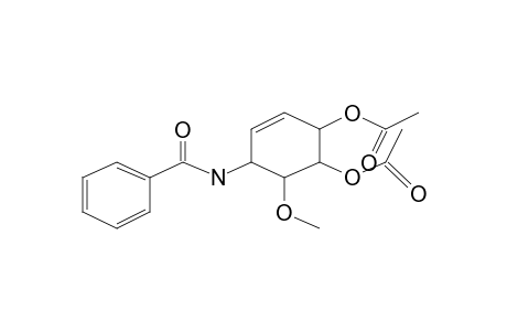 Cyclohexene, 3R,4cis-bis(acetoxy)-6cis-benzamido-5trans-methoxy-