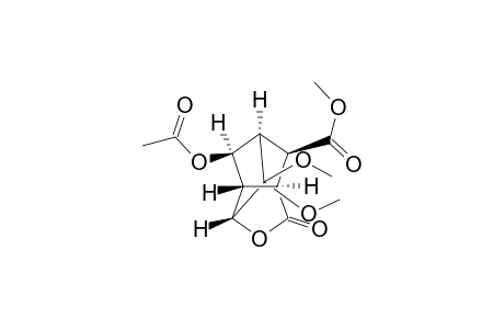 3,5-Methano-2H-cyclopenta[b]furan-7-carboxylic acid, 4-(acetyloxy)hexahydro-6,6-dimethoxy-2-oxo-, methyl ester, (3.alpha.,3a.beta.,4.alpha.,5.alpha.,6a.beta.,7R*)-